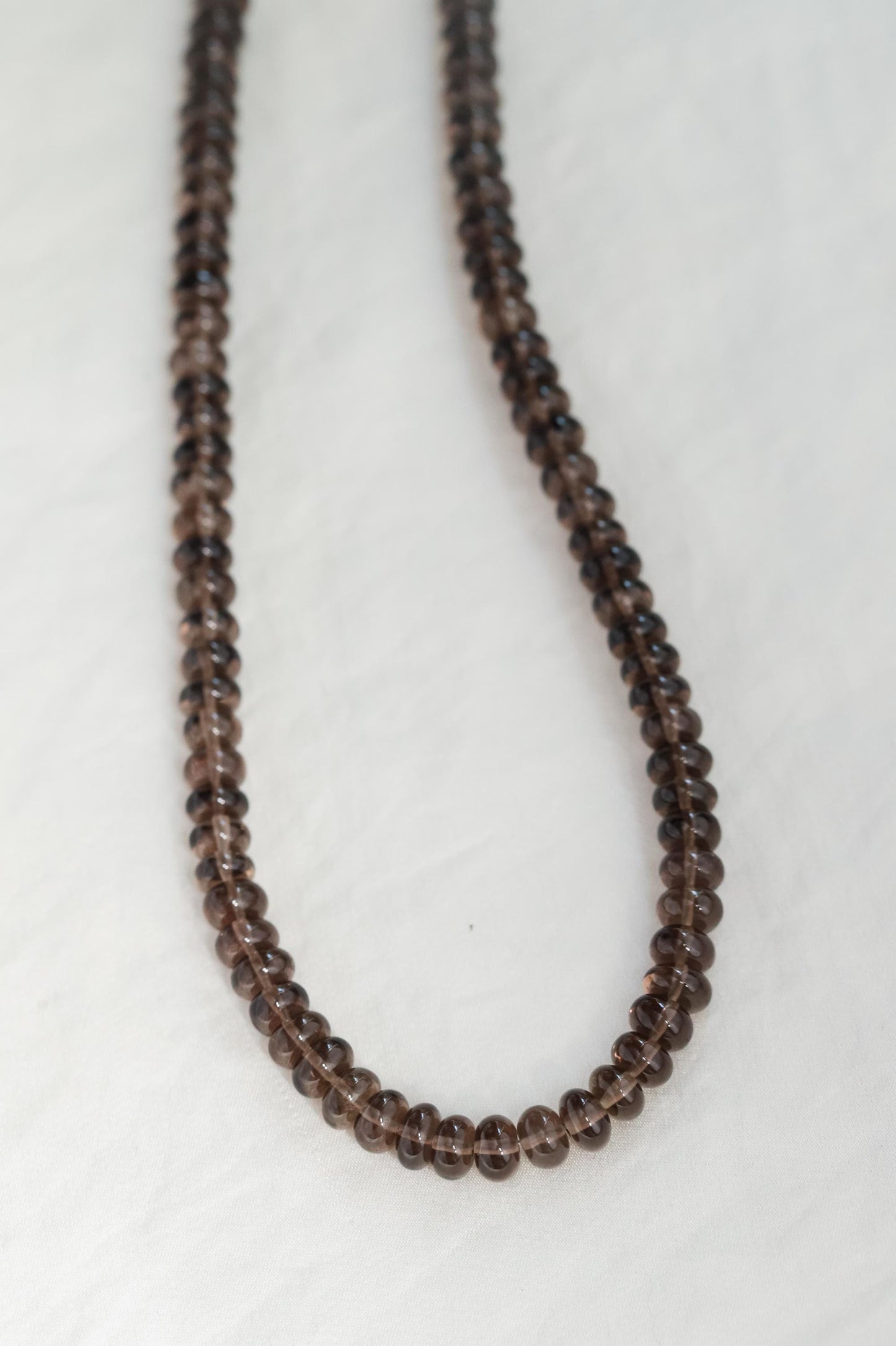Smoky Quartz Rondel Necklace