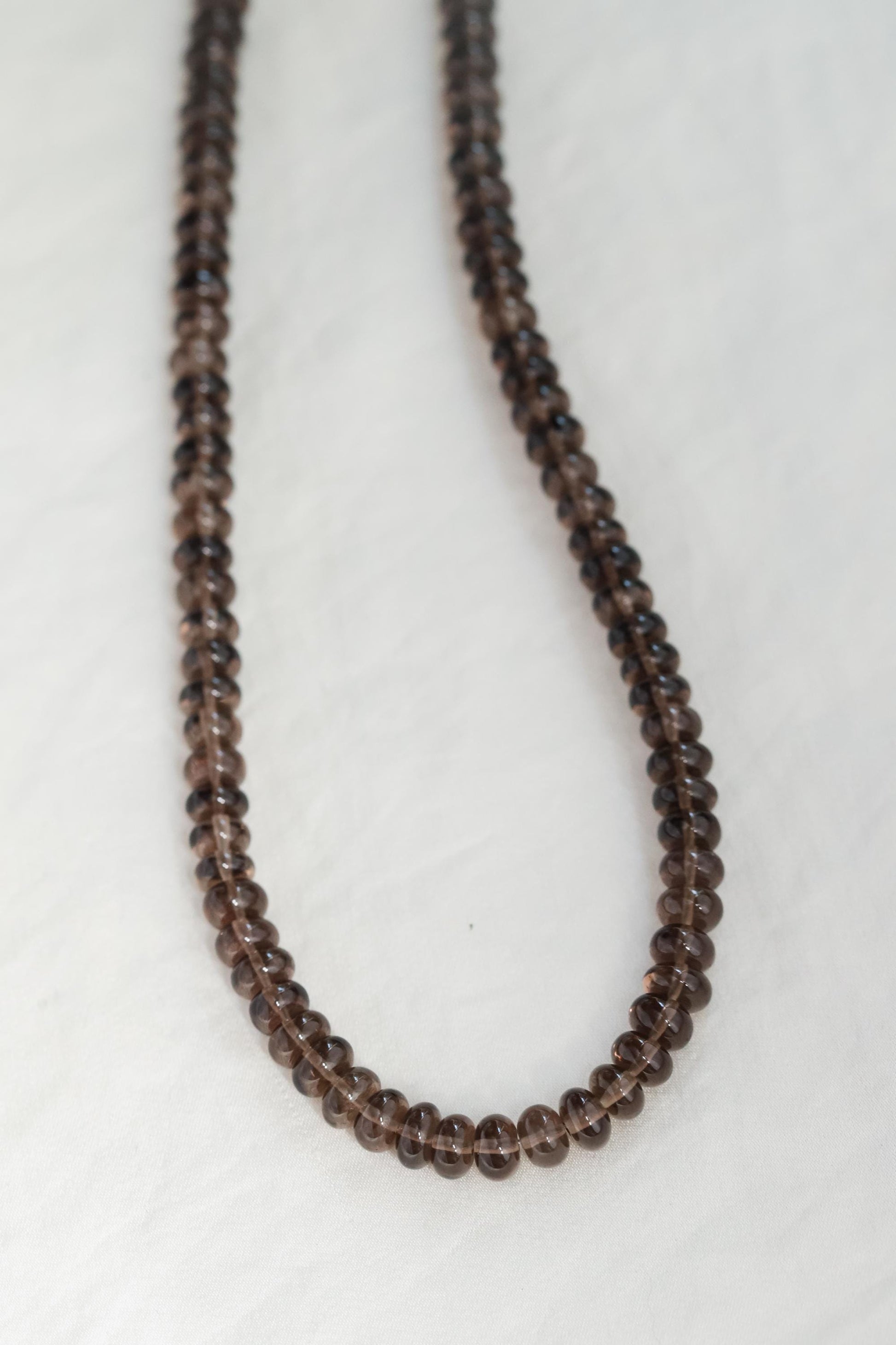 Smoky Quartz Rondel Necklace