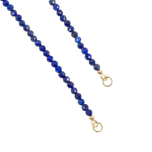 Dainty Lapis lazuli necklace | gold and lapis lazuli | beaded lapis choker necklace [ENLP1097], Beaded | Lapis Lazuli jewelry #0064