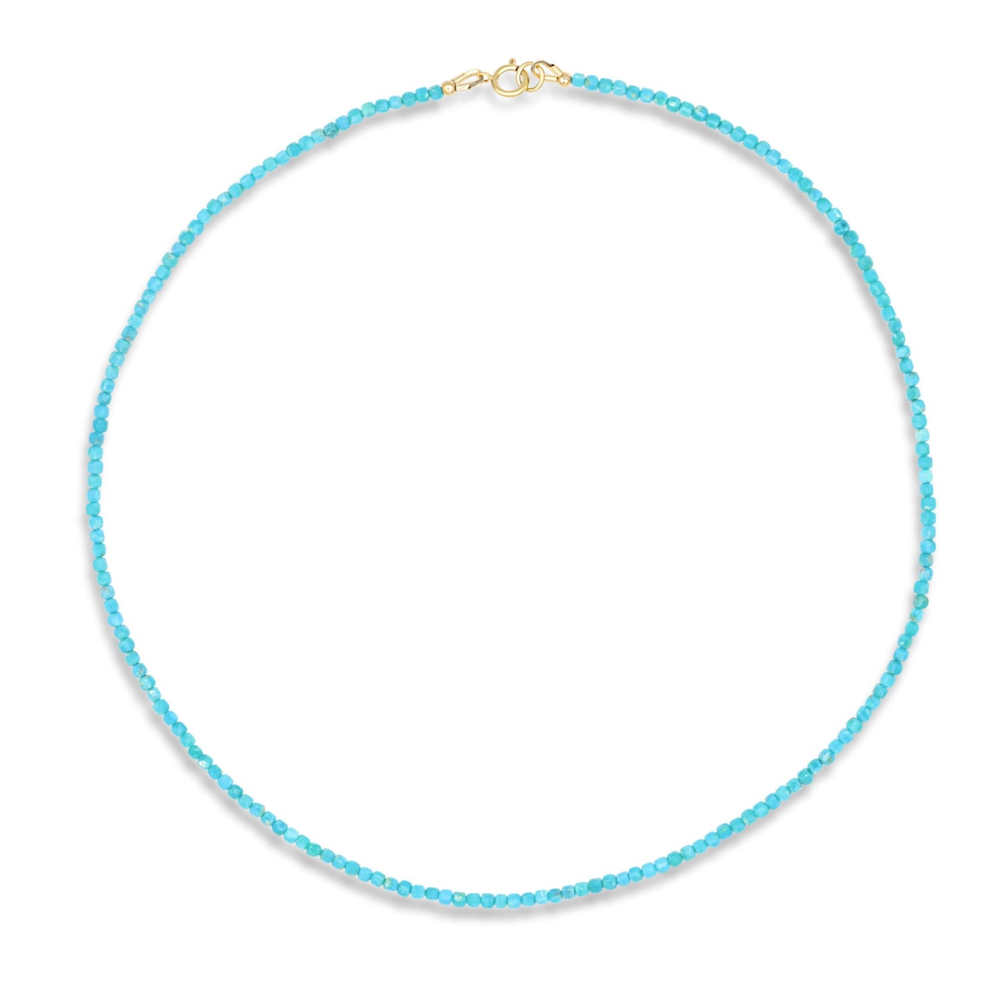 Cube turquoise necklace