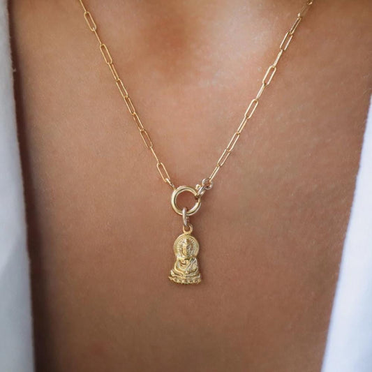 Backwards Paperclip Necklace