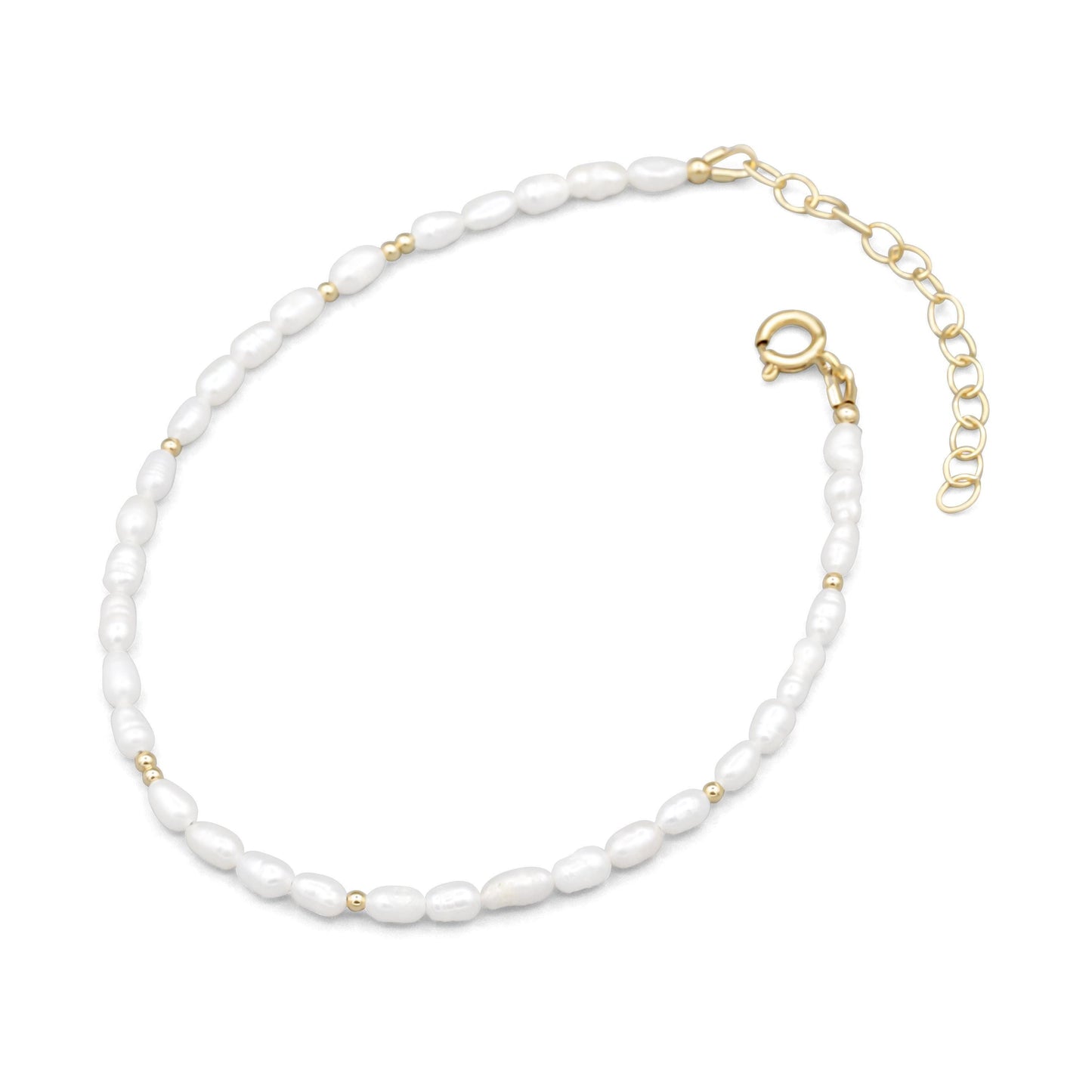 Freshwater Pearl Anklet - 14K