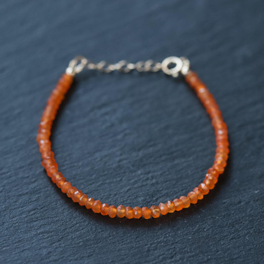 14K GOLD Carnelian Bracelet | carnelian beaded bracelet [EBCM1120] carnelian gold bracelet | genuine carnelian bracelet, carnelian