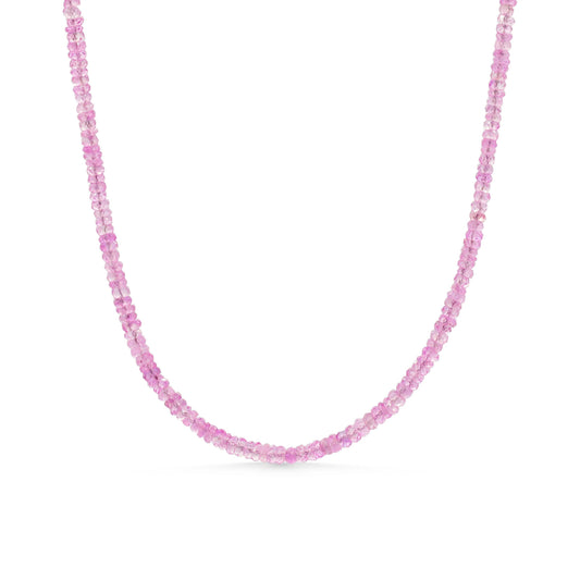 Pink Sapphire Necklace - 14K