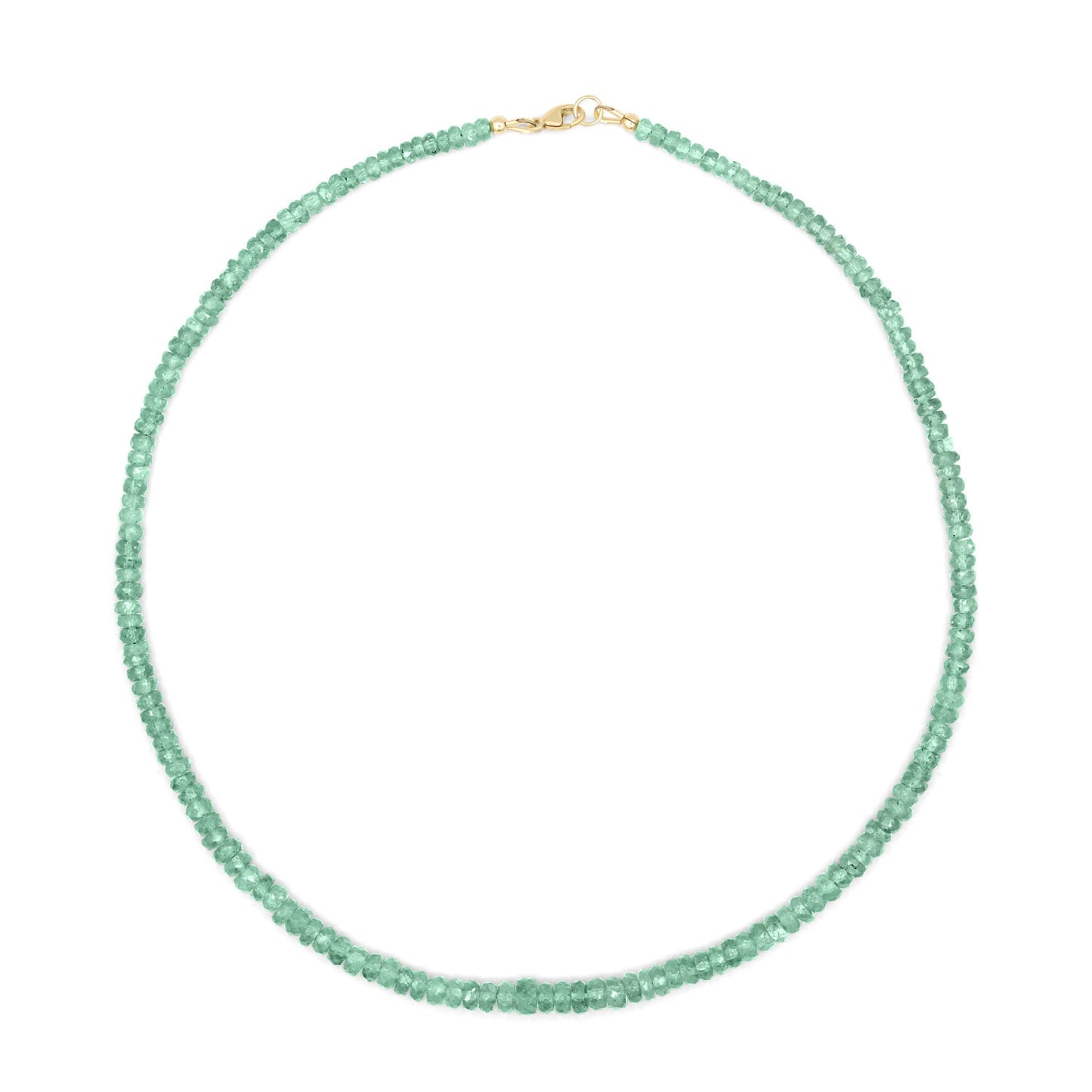 14K GOLD Green Kyanite Necklace | [ENGM1131] Kyanite Beaded Necklace | Green Kyanite beaded necklace | Kyanite Necklace for Women | kyanite