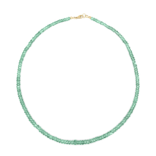Green Kyanite Necklace - 14K