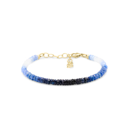 Blue Sapphire ombre Bracelet - 14K
