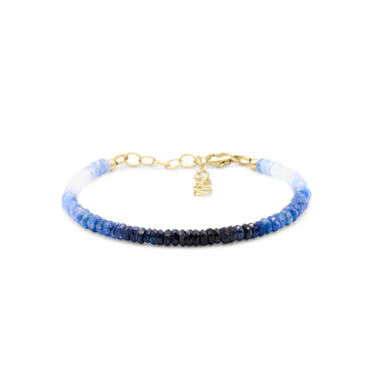 Blue Sapphire ombre Bracelet - 14K