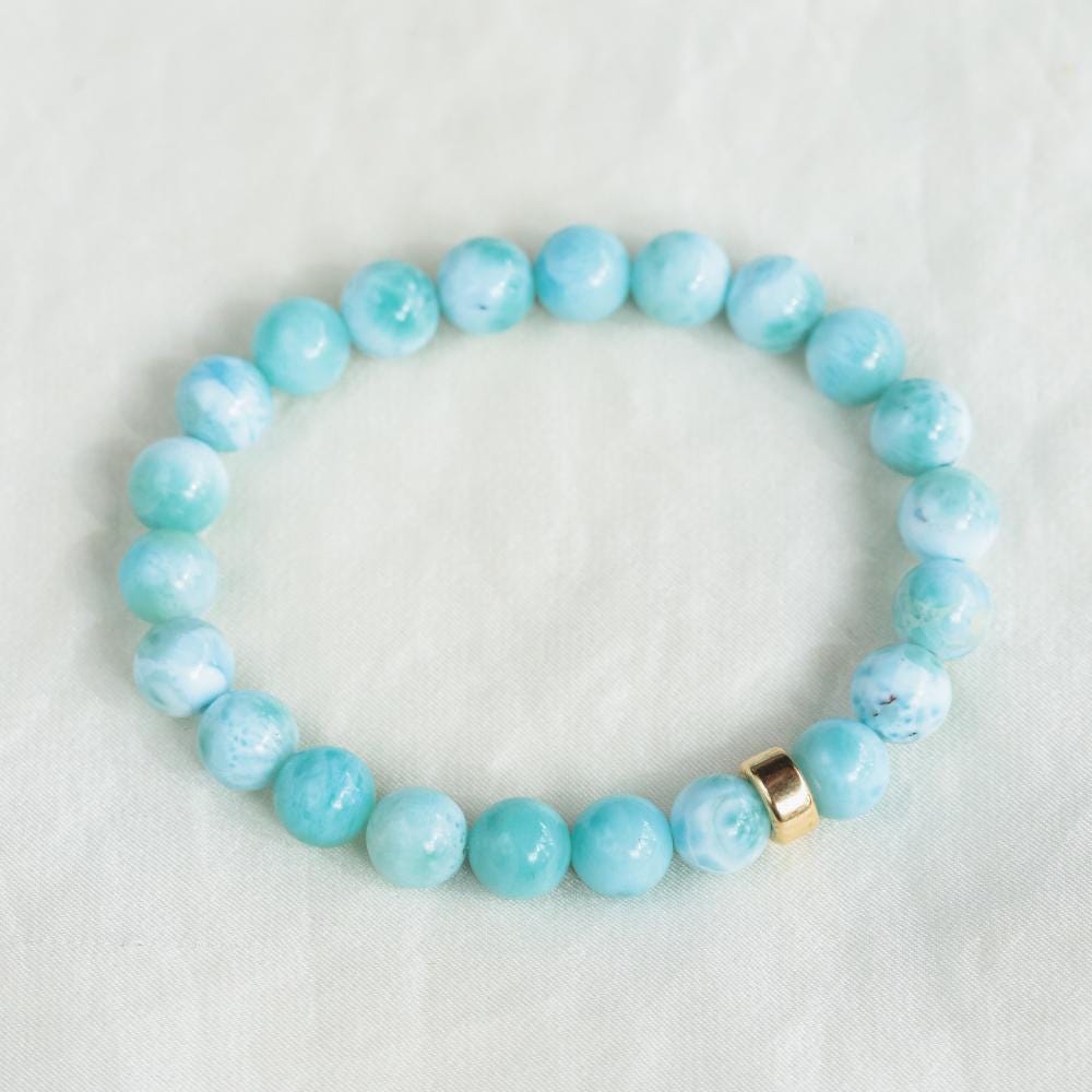 Larimar bracelet 8mm