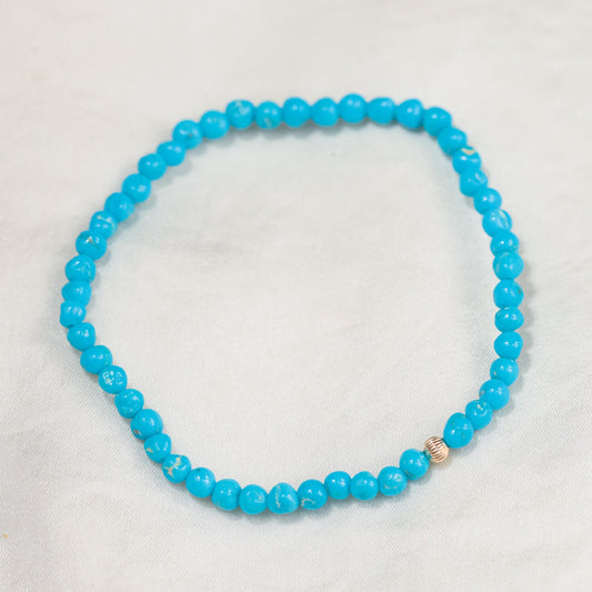 Sleeping Beauty Nugget Stretch - 14K