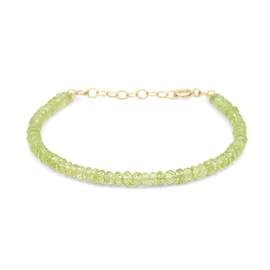 Peridot Bracelet - 14K