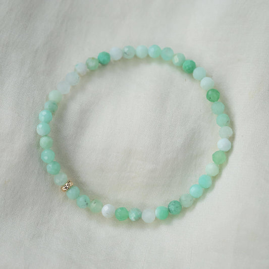 Chrysoprase 4mm - 14K
