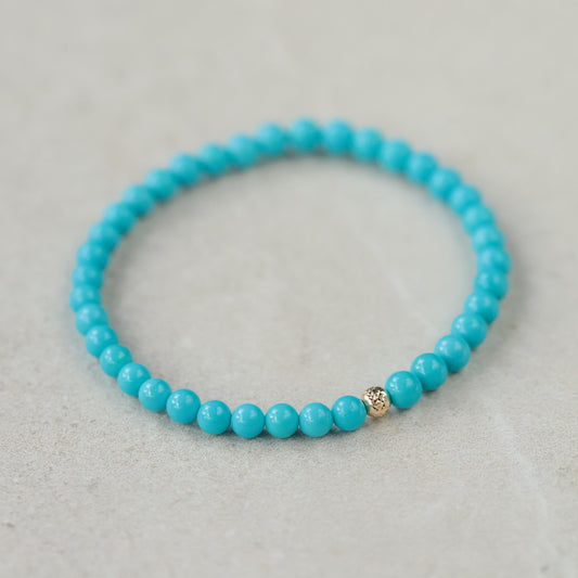 Sleeping Beauty Turquoise Stretch - 14K