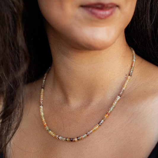 Zircon Ombre Necklace - 14K