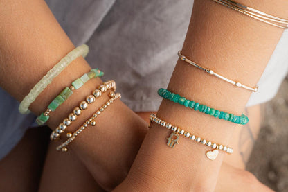 Prehnite Beaded Bracelet