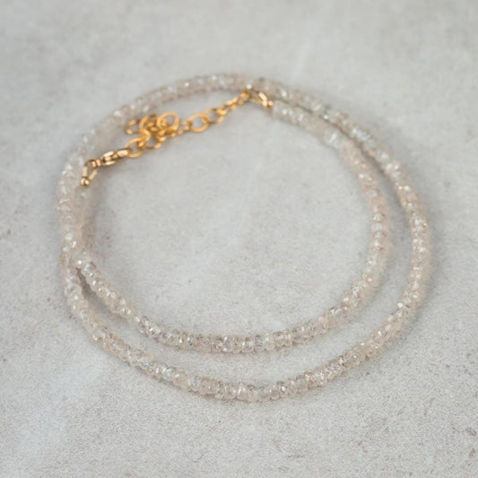 Stack of 3! Andalusite Necklace | Andalusite Beaded Necklace | Andalusite necklace for women | AAAA+ Andalusite | real Andalusite jewelry W