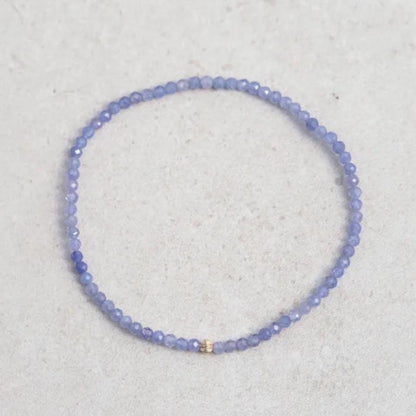 3mm AAA Tanzanite Bracelet, Violet Flame Energy, AAA tanzanite, Third Eye Chakra, Psychic Power, violet gemstone Bracelet