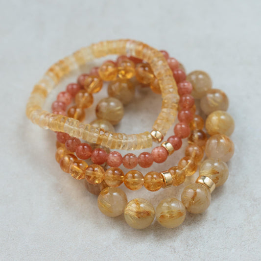 Citrine Heishi Bracelet