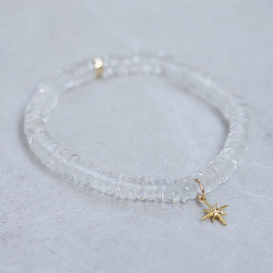 AAAA+ white topaz | white topaz bracelet | 100% genuine white topaz [EBWM1468] | natural white topaz bracelet | white topaz beaded *BSS