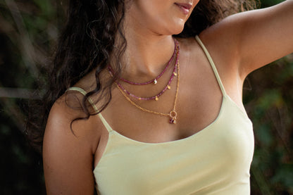 AAAA+ Rubellite Tourmaline - 14K