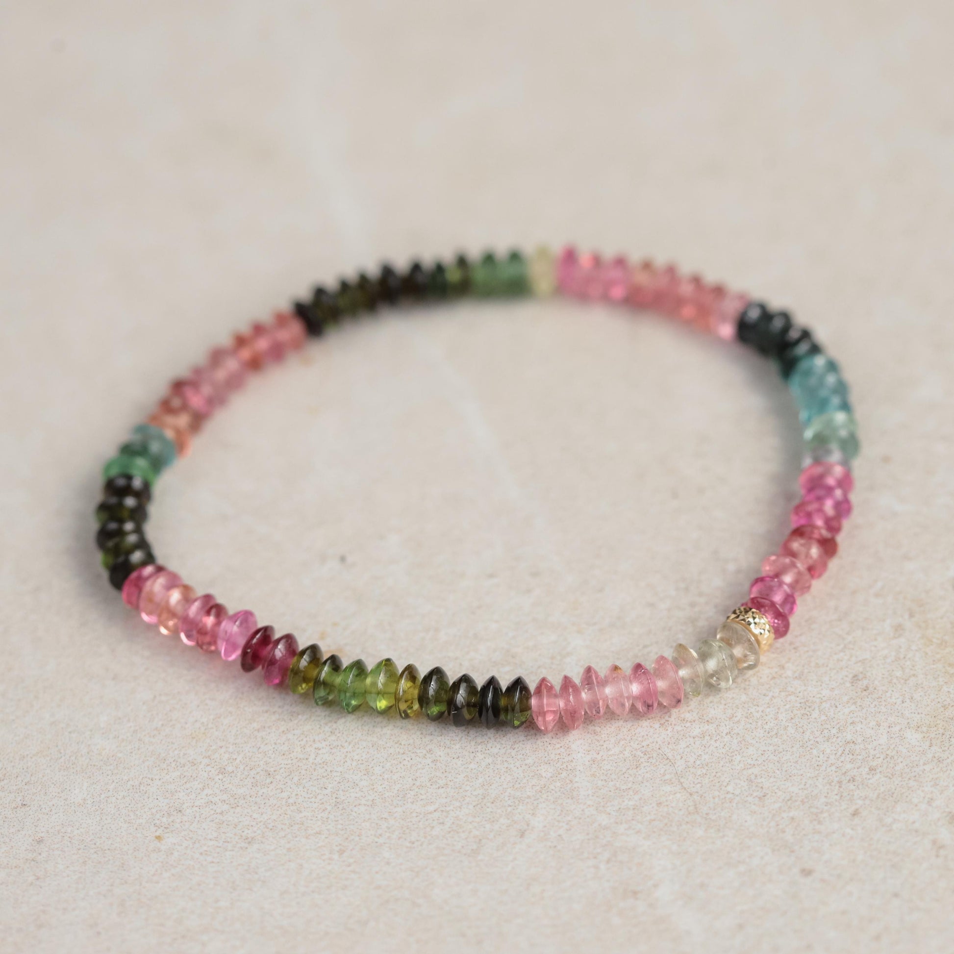 Mixed Tourmaline Bracelet 3mm