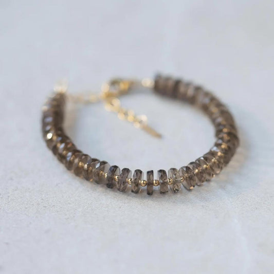 Faceted labradorite bracelet