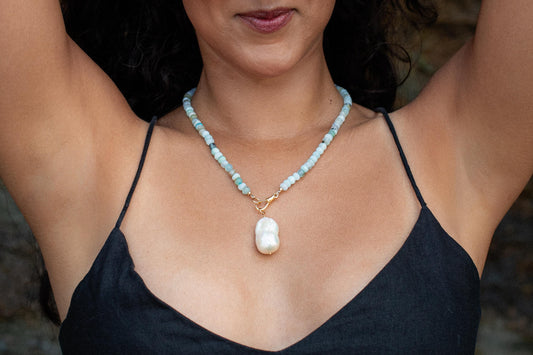 Peruvian opal Necklace | Green opal necklace | Candy opal necklace [ENPP1500] | summer gemstone necklace | green opal necklace