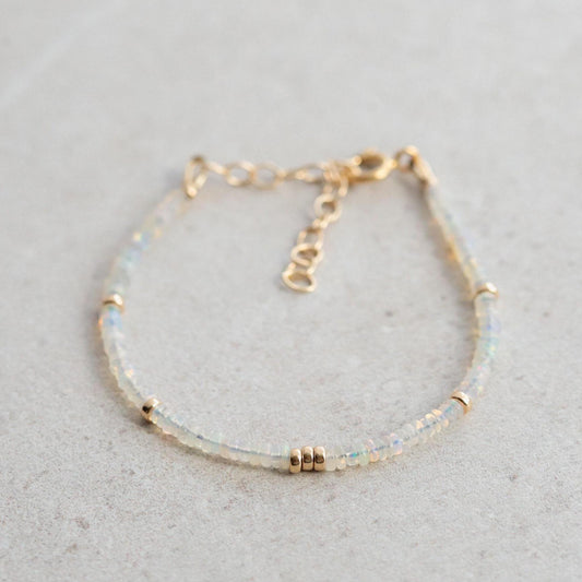 Ethiopian Welo Opal Dainty Bracelet. Flashy opal bracelet [EBEP1131]| AAA Quality Genuine Opal Delicate *bss *G