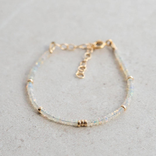 Ethiopian Welo Opal Dainty Bracelet