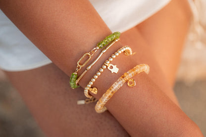 14K GOLD Citrine bracelet, citrine jewelry, November birth gemstone, genuine natural gemstone, Abundance bracelet, Prosperity