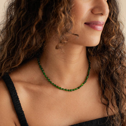 Chrome Diopside Necklace – Glowy Green & Full of Heart