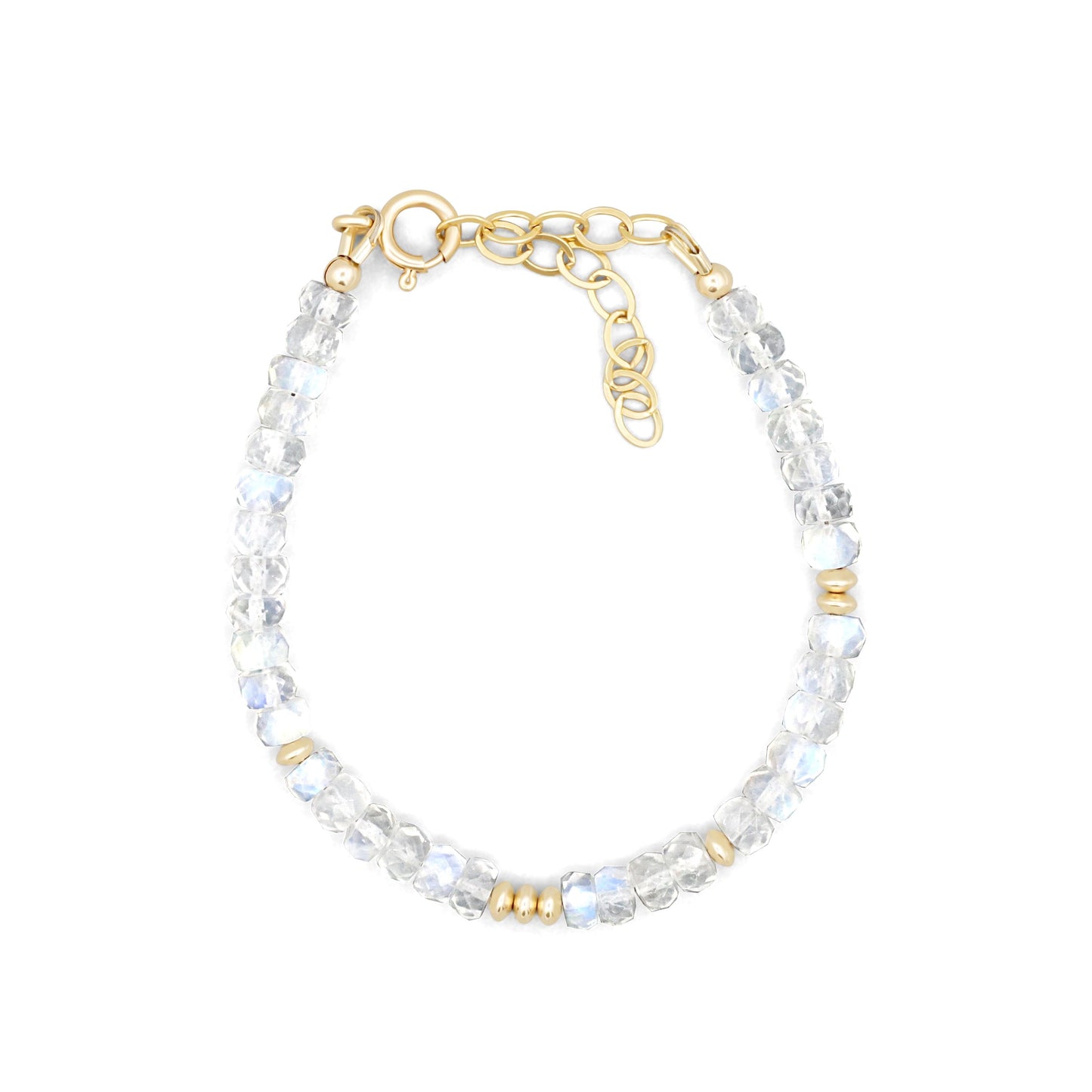 Rainbow moonstone | High flash moonstone | Dainty Moonstone Bracelet [EBMP1035] | Gold Moonstone bracelet | June birthstone *bs *G