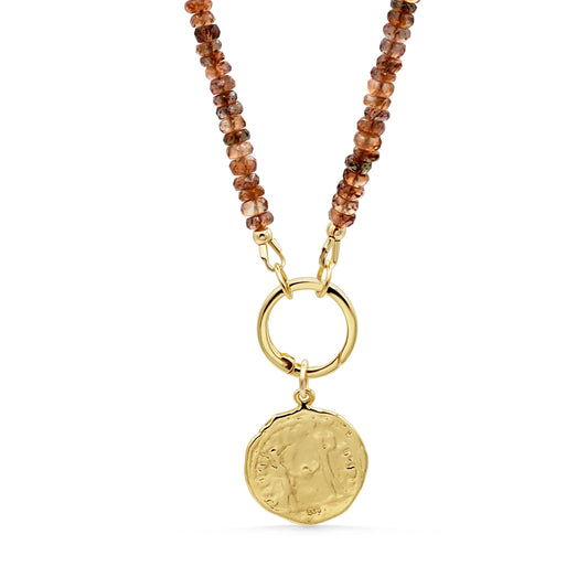 Andalusite Necklace | Andalusite Beaded Necklace | [ENAP1126] Andalusite necklace for women | AAAA+ Andalusite | real Andalusite