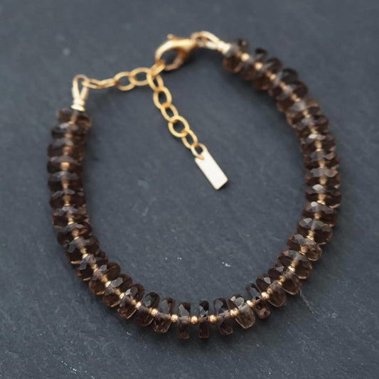 Faceted labradorite bracelet