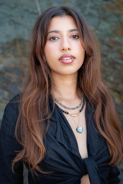 Labradorite Power Necklace – 14K Gold