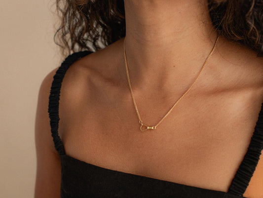 14K gold filled curb chain, gold fill everyday necklace, swivel clasp gold filled necklace, clasp in front gold necklace, gold everyday