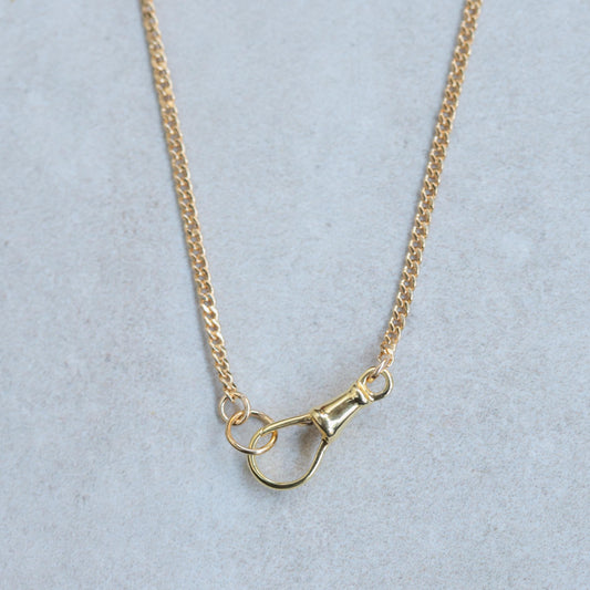 14K gold filled curb chain, gold fill everyday necklace, swivel clasp gold filled necklace, clasp in front gold necklace, gold everyday