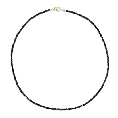 Unique cube blue sapphire necklace | gold and blue sapphire | beaded blue sapphire choker necklace, Beaded | blue sapphire jewelry