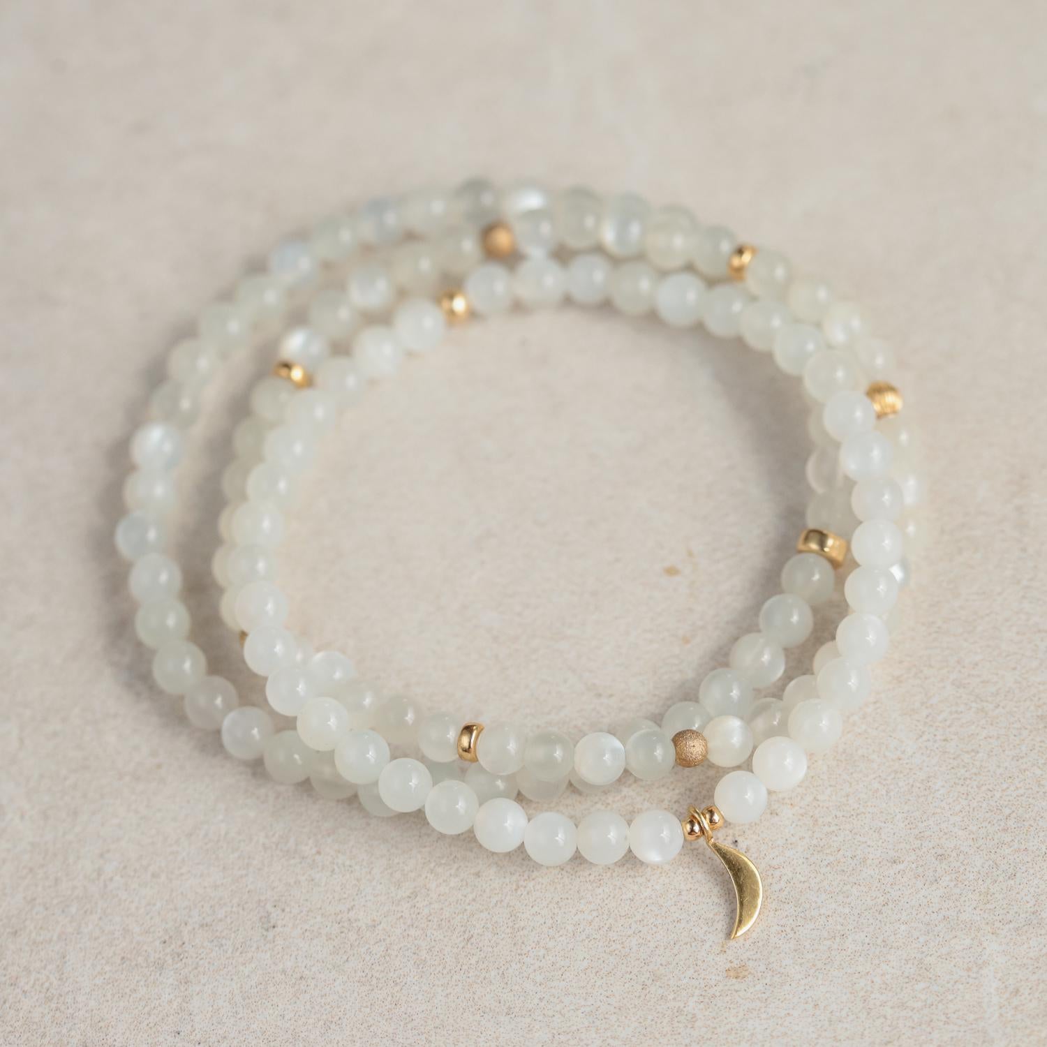 14K gold filled Moonstone Bracelet