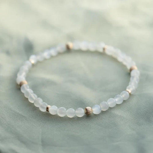 14K gold filled Moonstone Bracelet