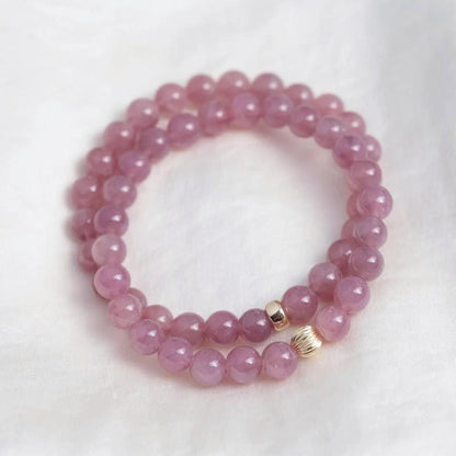 Madagascar Rose Quartz Bracelet - 14K