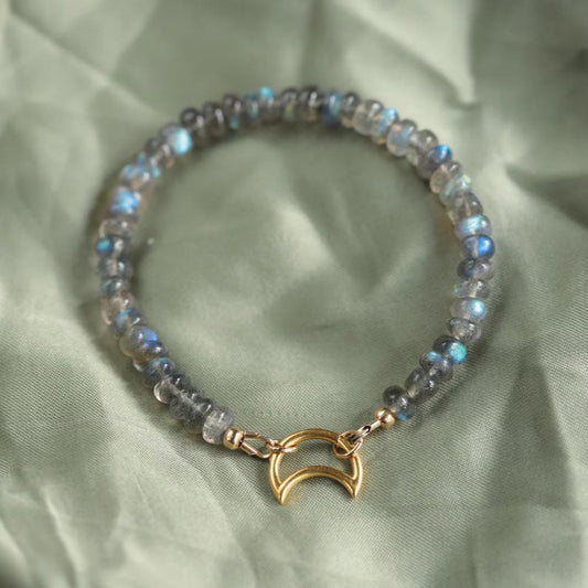 Labradorite Carabiner Bracelet