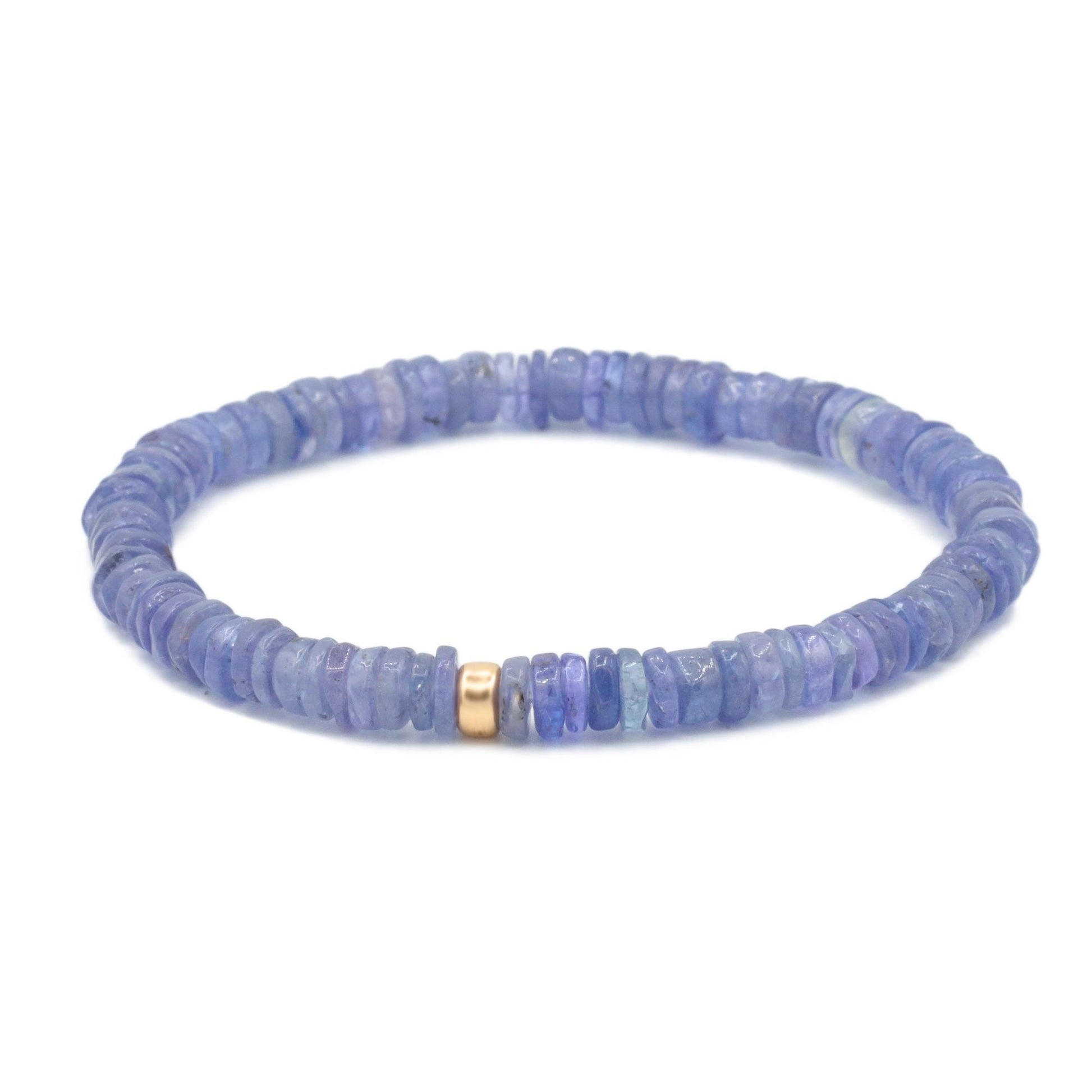 Tanzanite Stretch Bracelet, beaded tanzanite bracelet, genuine tanzanite bracelet, Natural tanzanite bracelet, Tanzanite