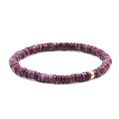 Ruby Heishi bracelet