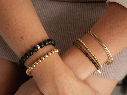 Smoky Quartz Bracelet | Dainty smoky quartz bracelet | Grounding Root Chakra [EBSP1045] | Dainty smoky quartz bracelet