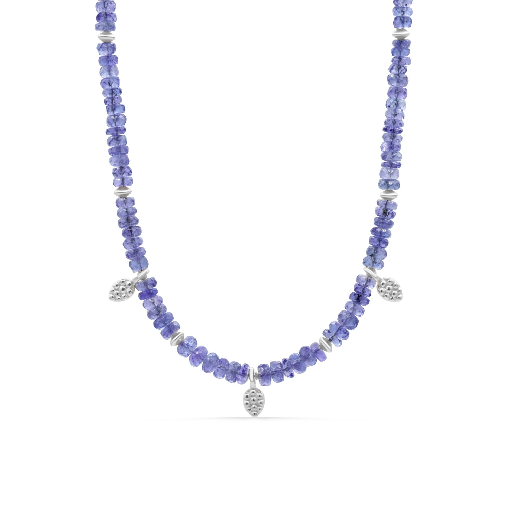 Tanzanite drop necklace