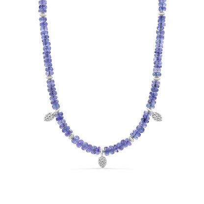 Tanzanite drop necklace