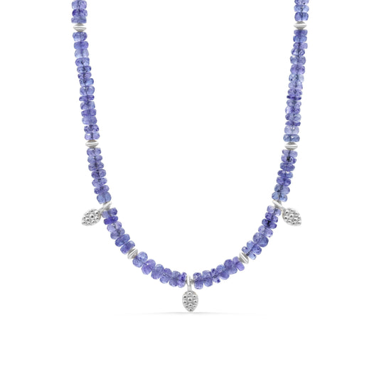 Tanzanite drop necklace