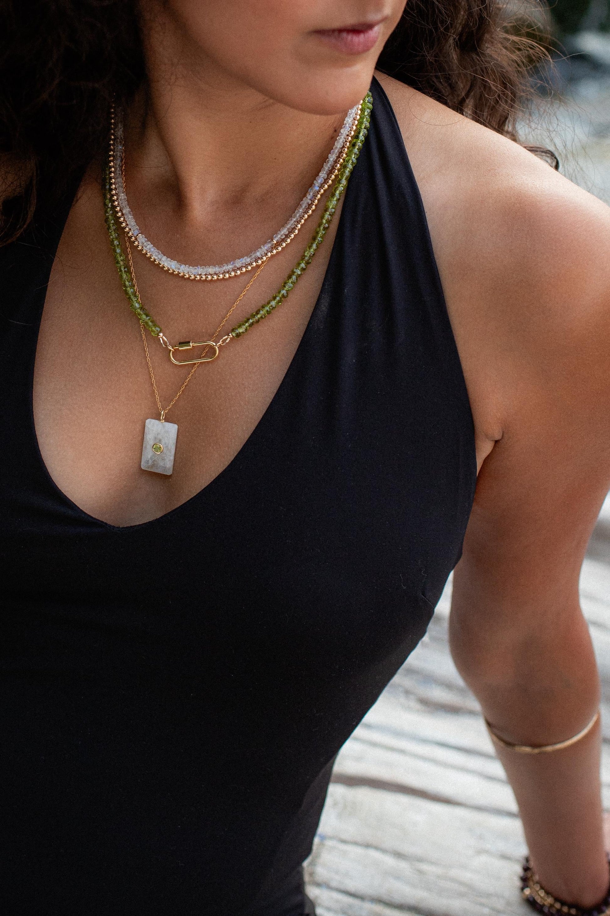 Rainbow Moonstone Necklace