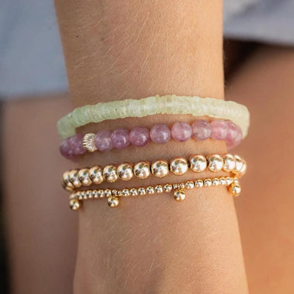 Madagascar Rose Quartz Bracelet - 14K